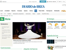 Tablet Screenshot of ocio.diariodeibiza.es