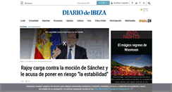 Desktop Screenshot of diariodeibiza.es